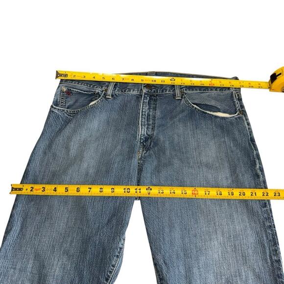 Vintage Polo Ralph Lauren Jeans Men's 36x32 Blue Straight Leg Medium Wash Denim - Picture 9 of 11